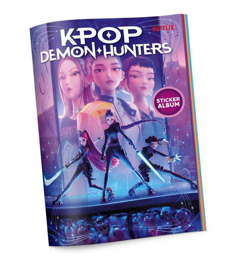 K-Pop Demon Hunters Sticker Album + 2 Blind Bags SE/FI
