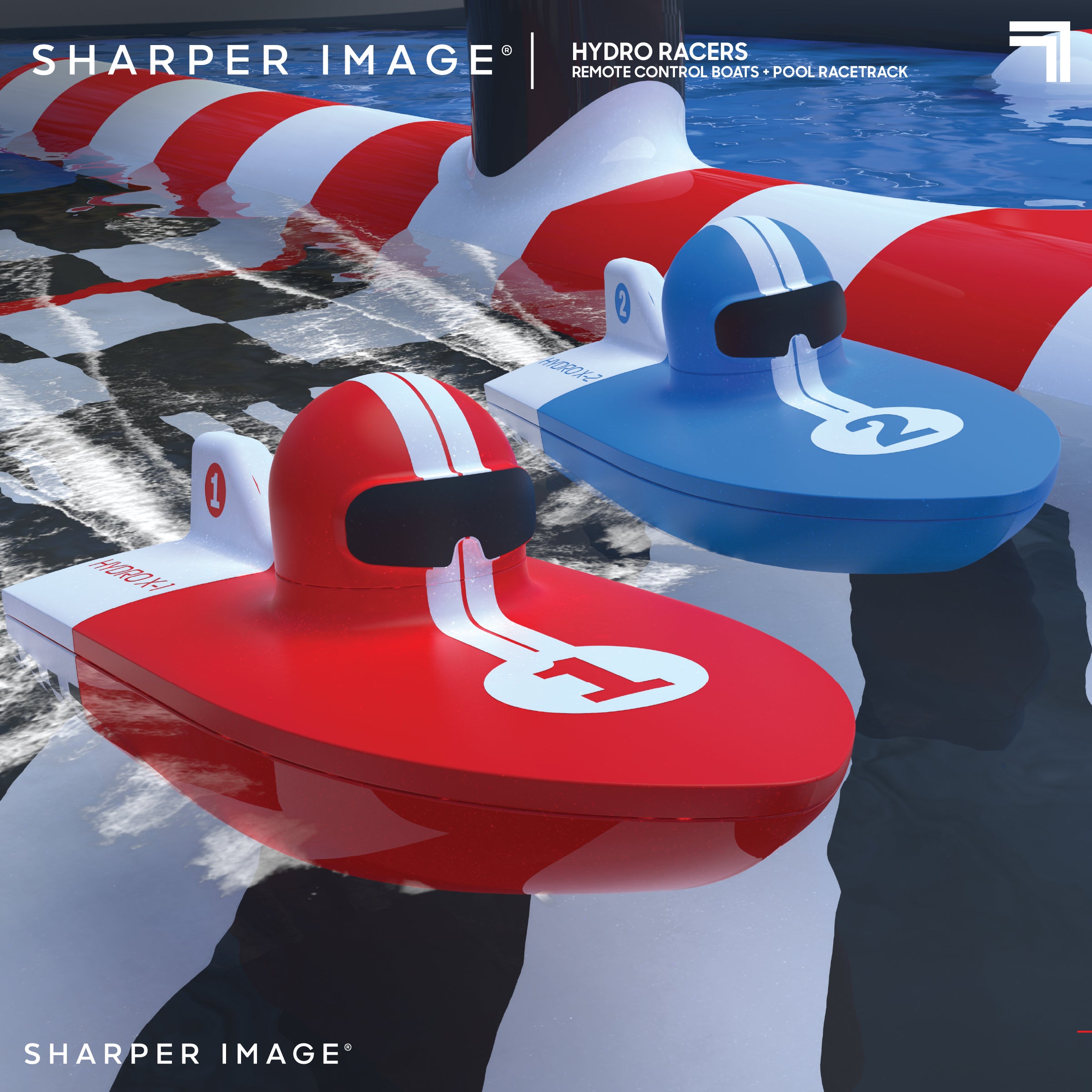 Sharper Image RC Hydro Park Racers med uppblåsbar pool