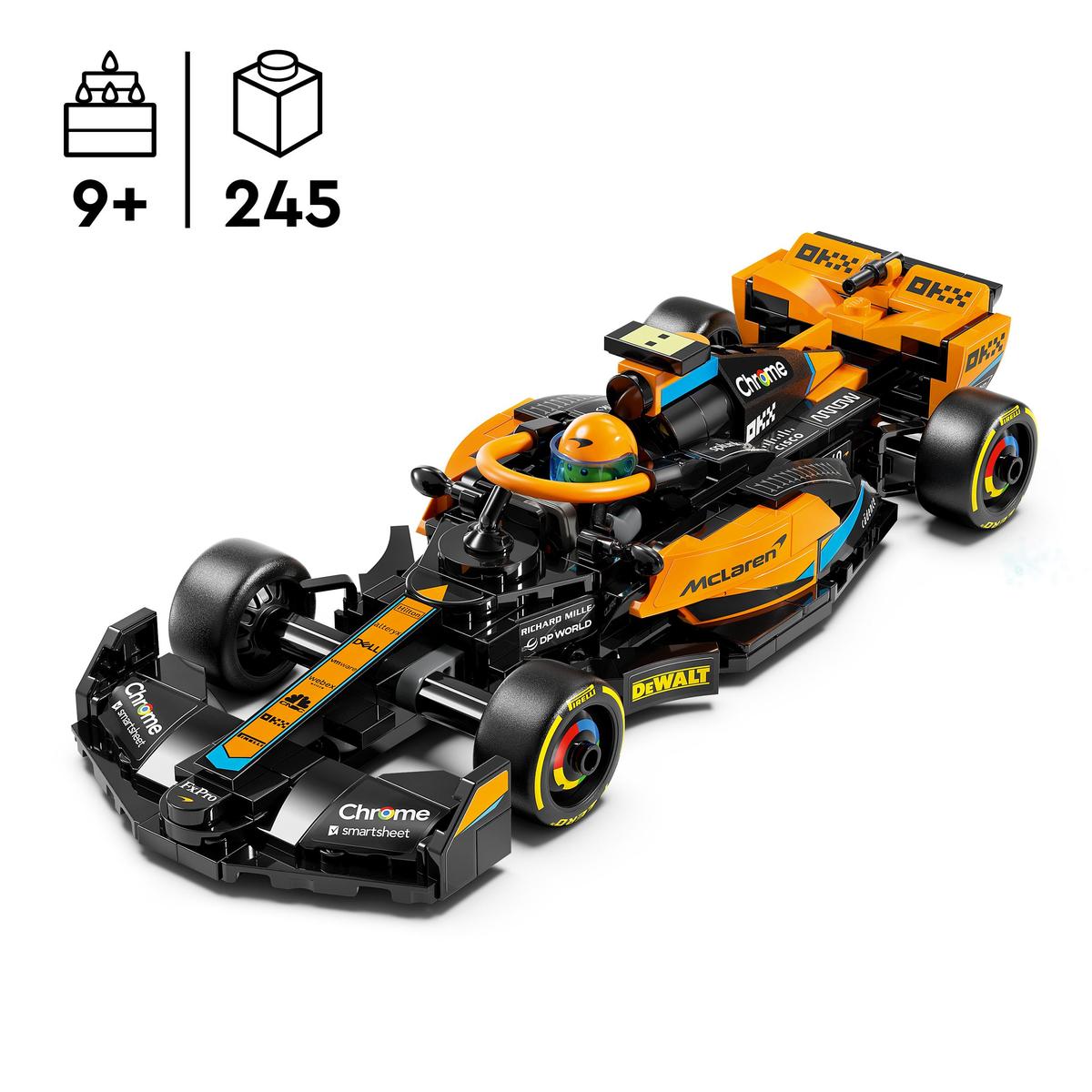 LEGO 76919, 2023 McLaren Formel 1-bil