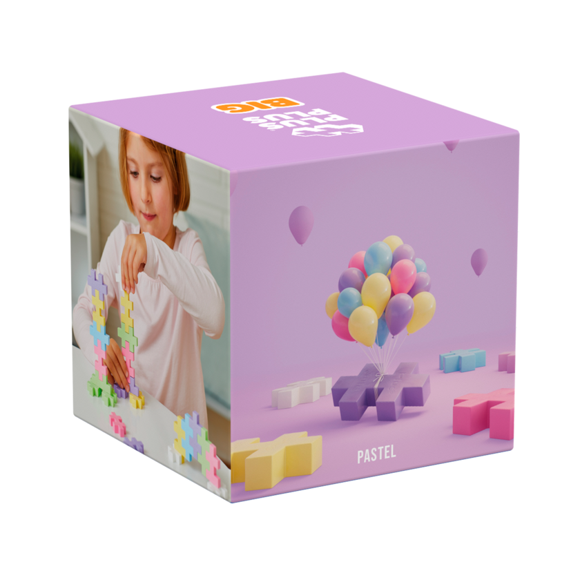 Plus-Plus BIG Pastel Mix / 100 pcs