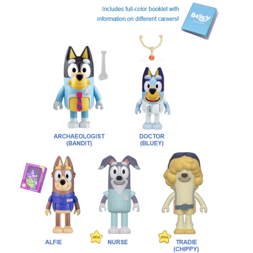Bluey The Sleepover Figursats 4-pack