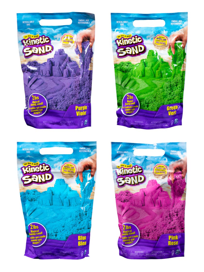 Kinetic Sand färgpaket 0,9 kg – blå, grön eller lila