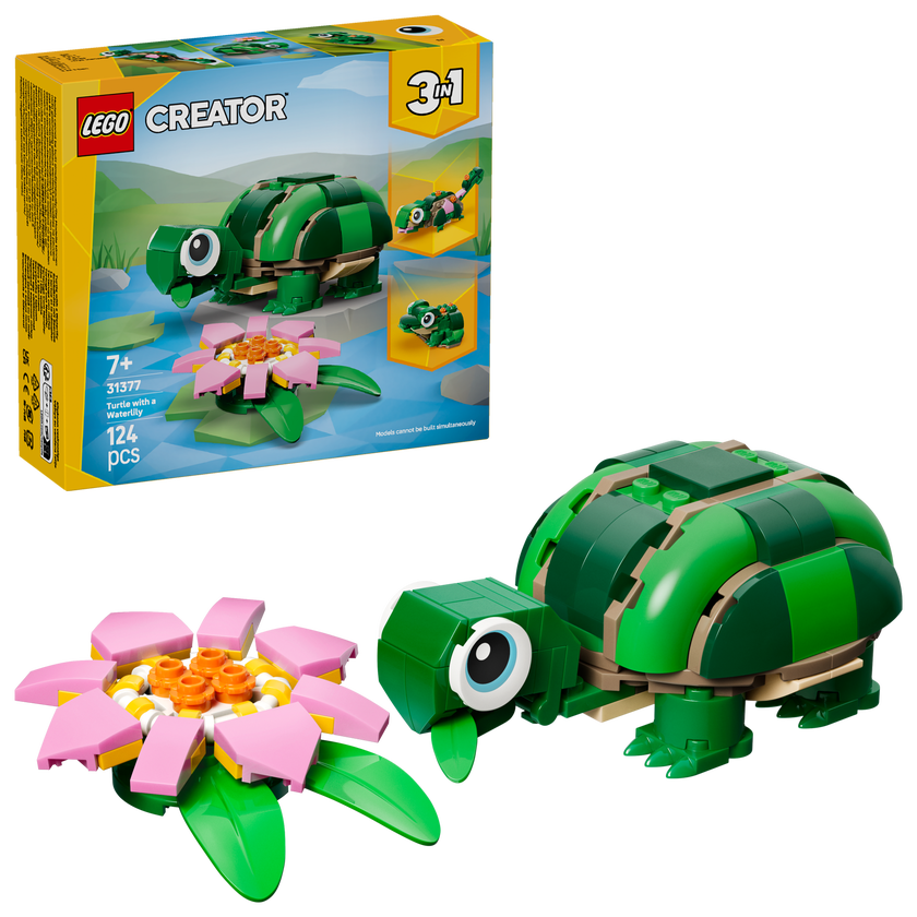 LEGO® Creator 3-i-1 Sköldpadda med näckros 31377
