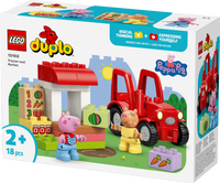 LEGO® DUPLO® Greta Gris Traktor och marknad Byggleksak med körbar bondgårdstraktor – 10468