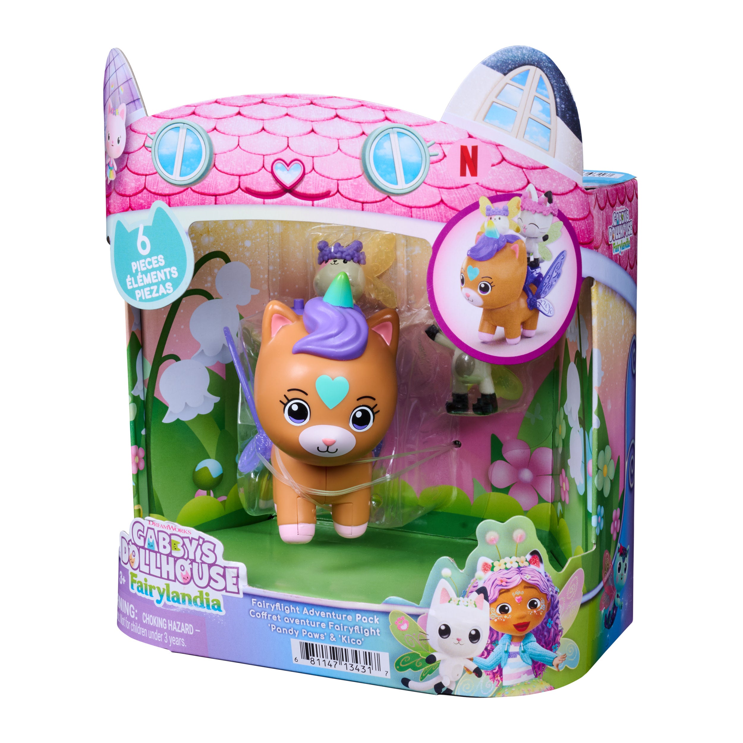Gabby's Dollhouse Fairylandia Pandy Paws & Kico Figurset