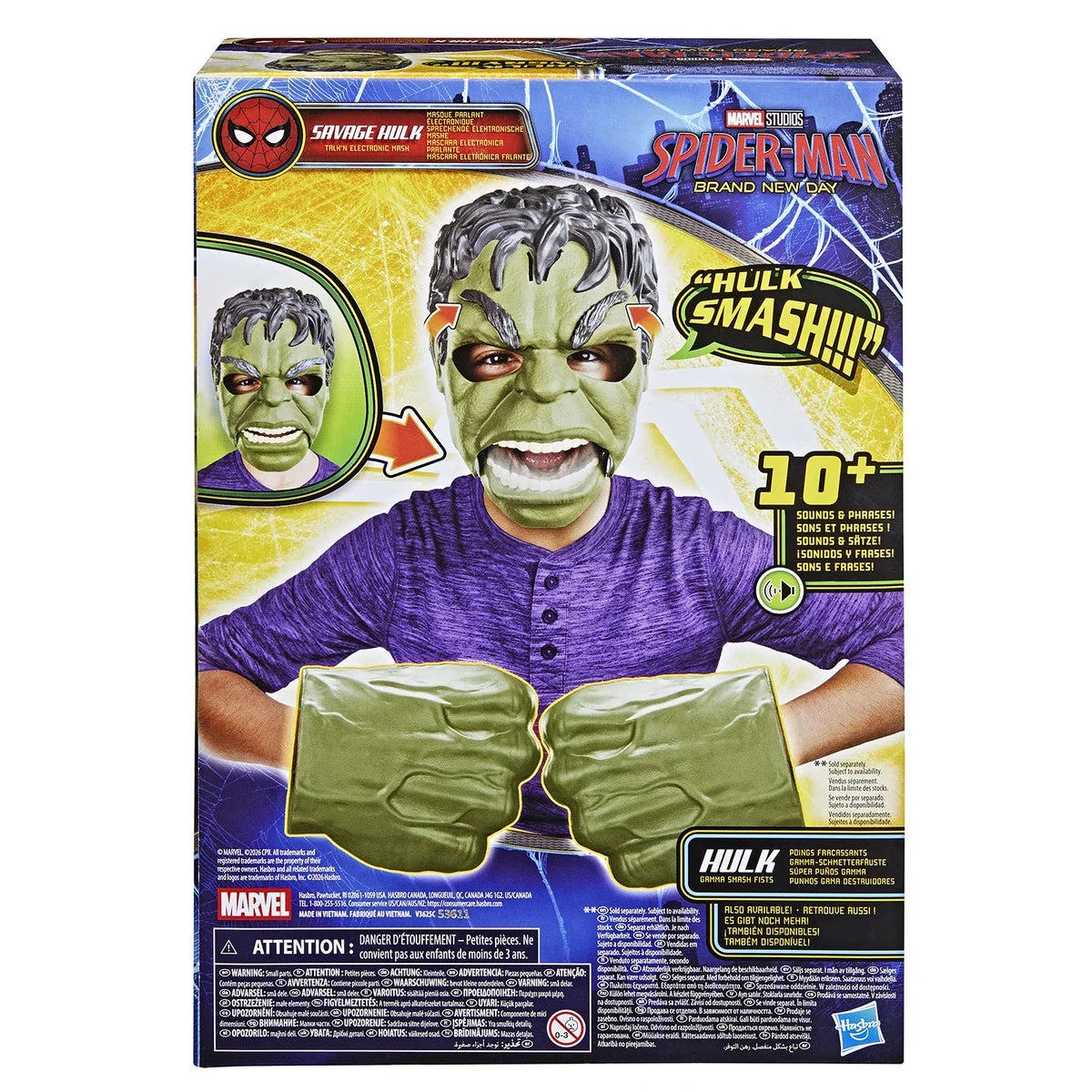 Spiderman Raging Hulk-mask