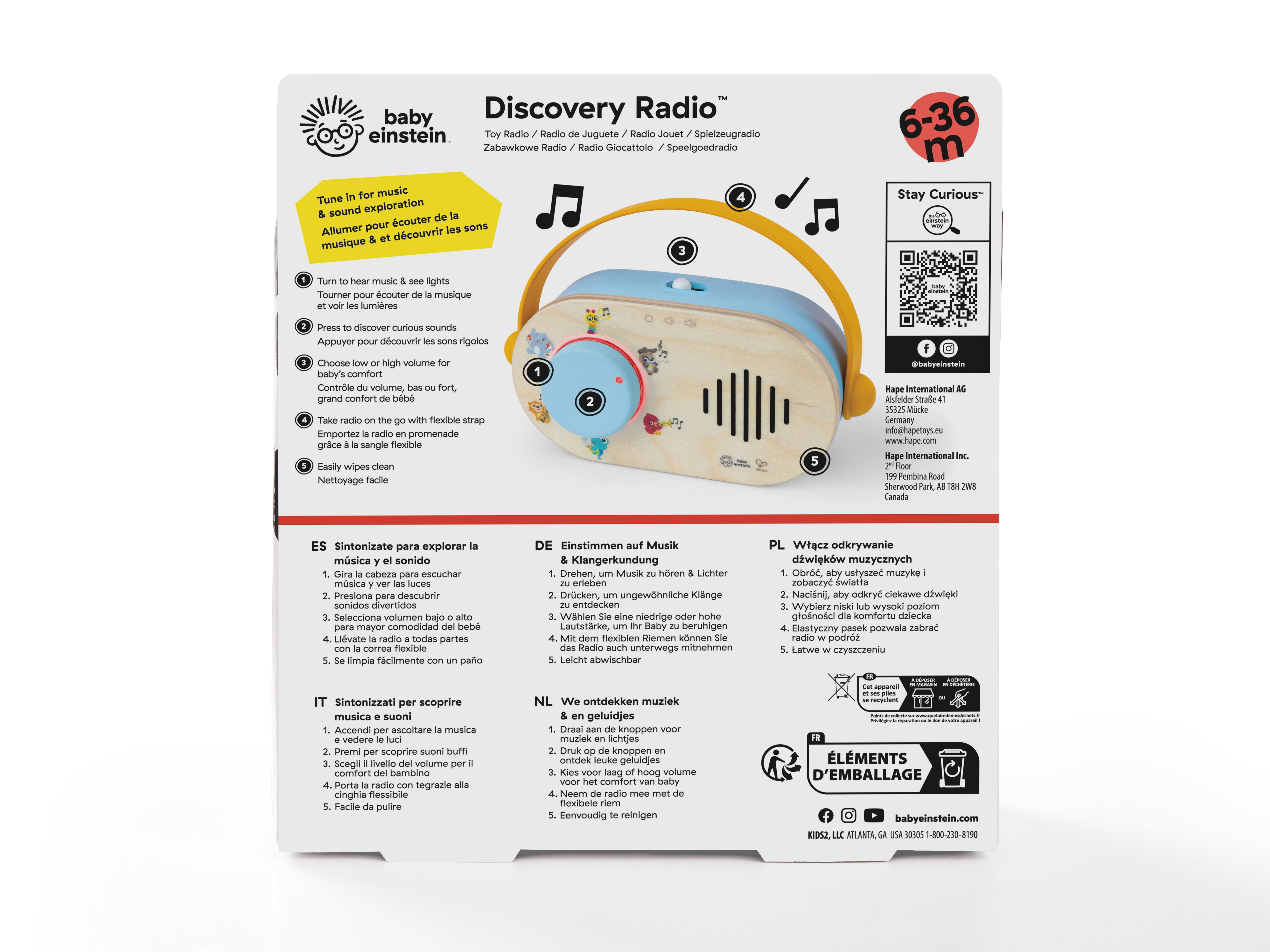 Hape Baby Einstein Learning Radio