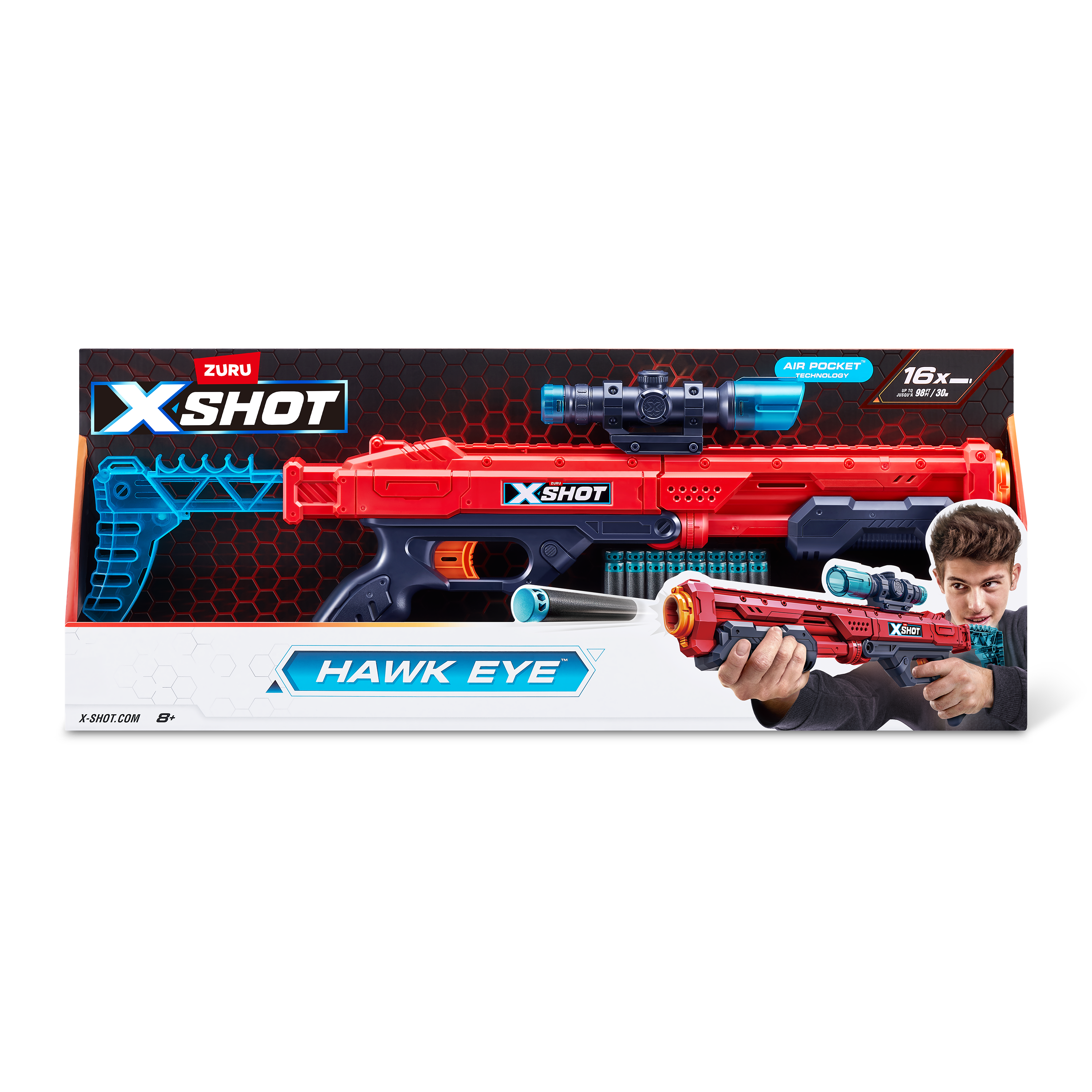 XSHOT Excel Hawk Eye med 16 pilar