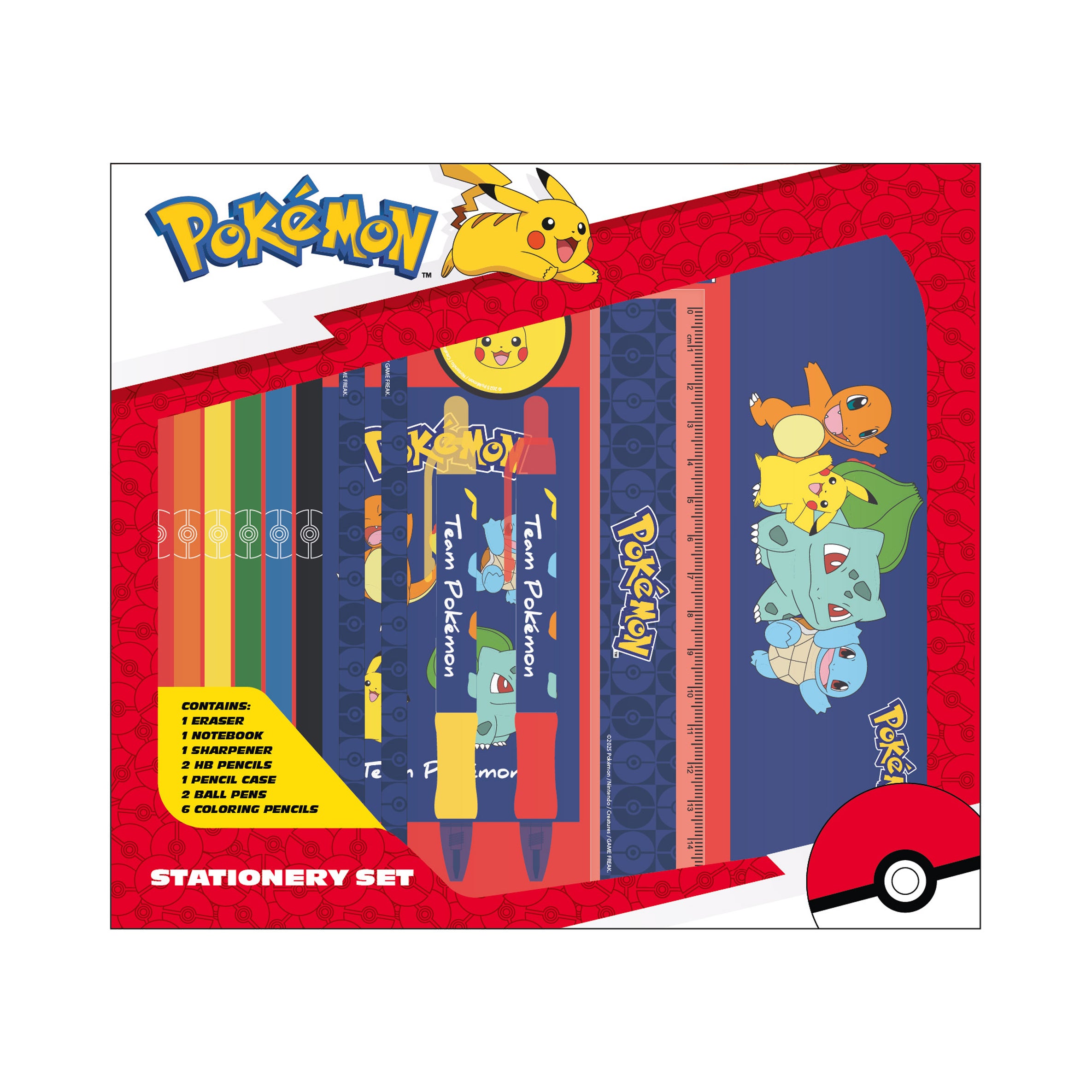 POKÉMON Skrivset med pennfodral