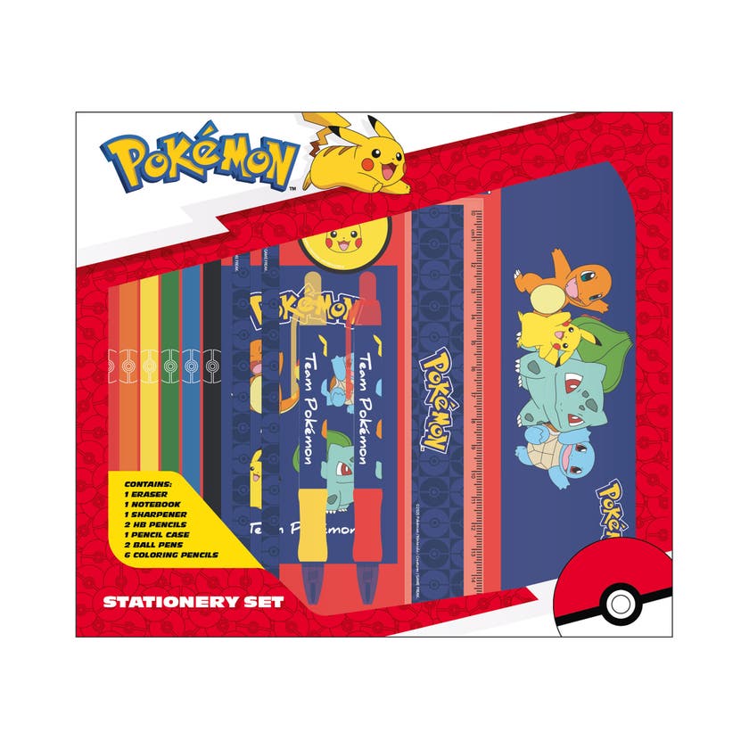POKÉMON Skrivset med pennfodral