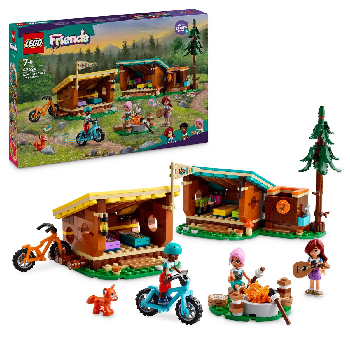 LEGO Friends 42624, Äventyrsläger – Mysiga stugor
