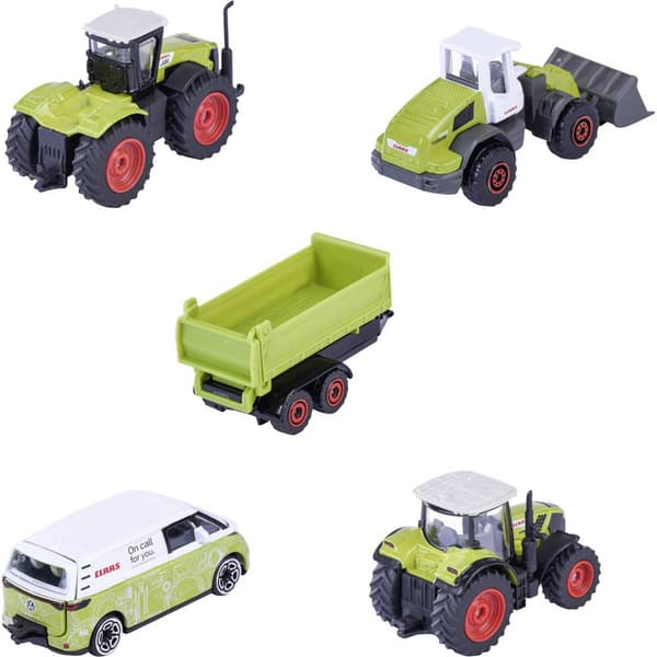 Majorette Claas Jordbruk Fordon 5-pack Presentförpackning