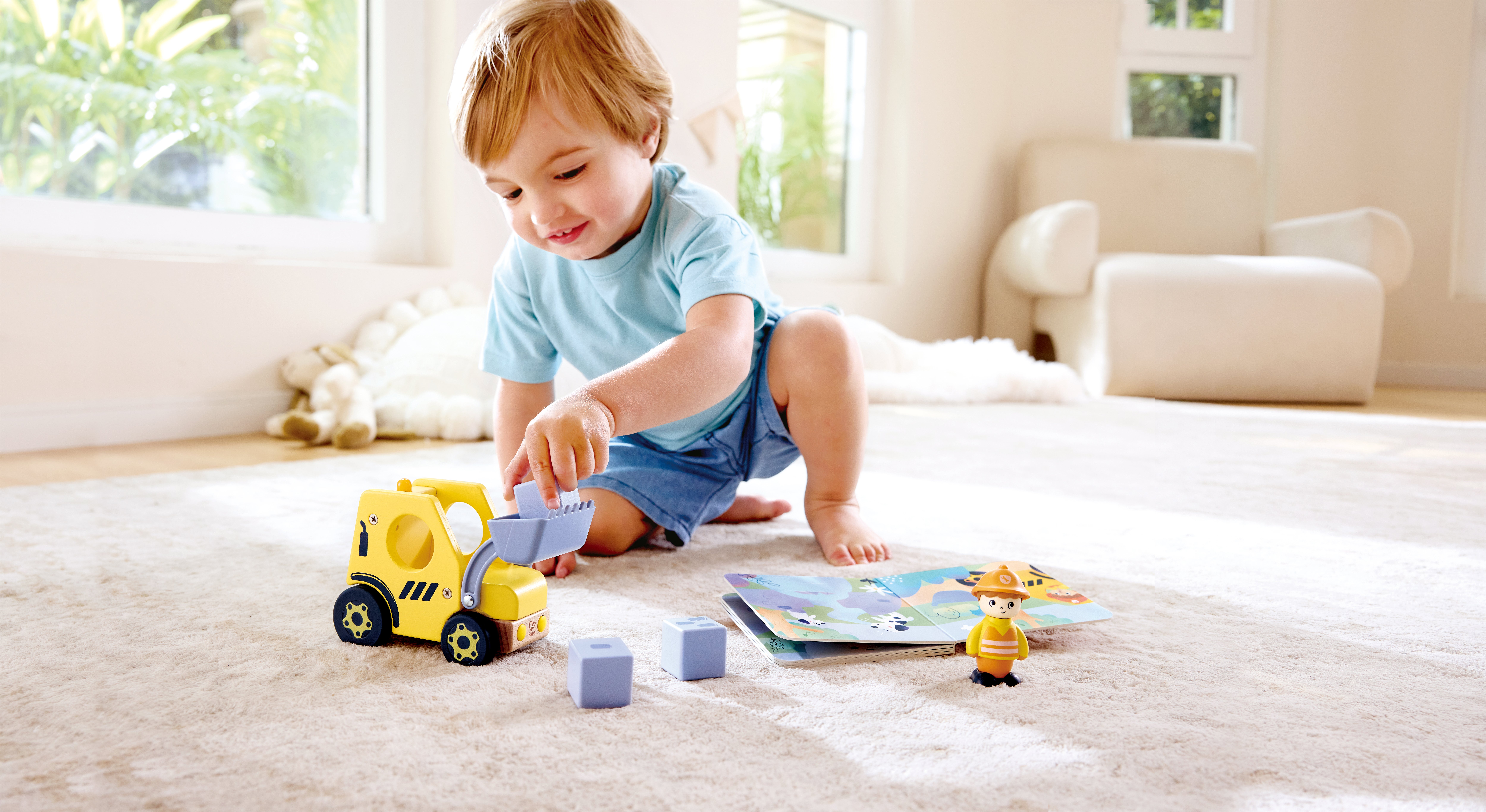 Hape Hapeland The Buzzing Bulldozer With Sound