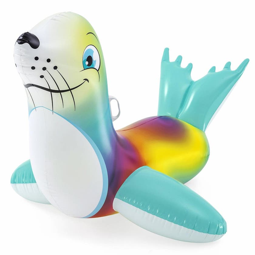 Uppblåsbar säl ride-on från 3 år – Bestway Flash 'N Splash