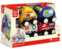 Hape Pull-Back Plush Car Set