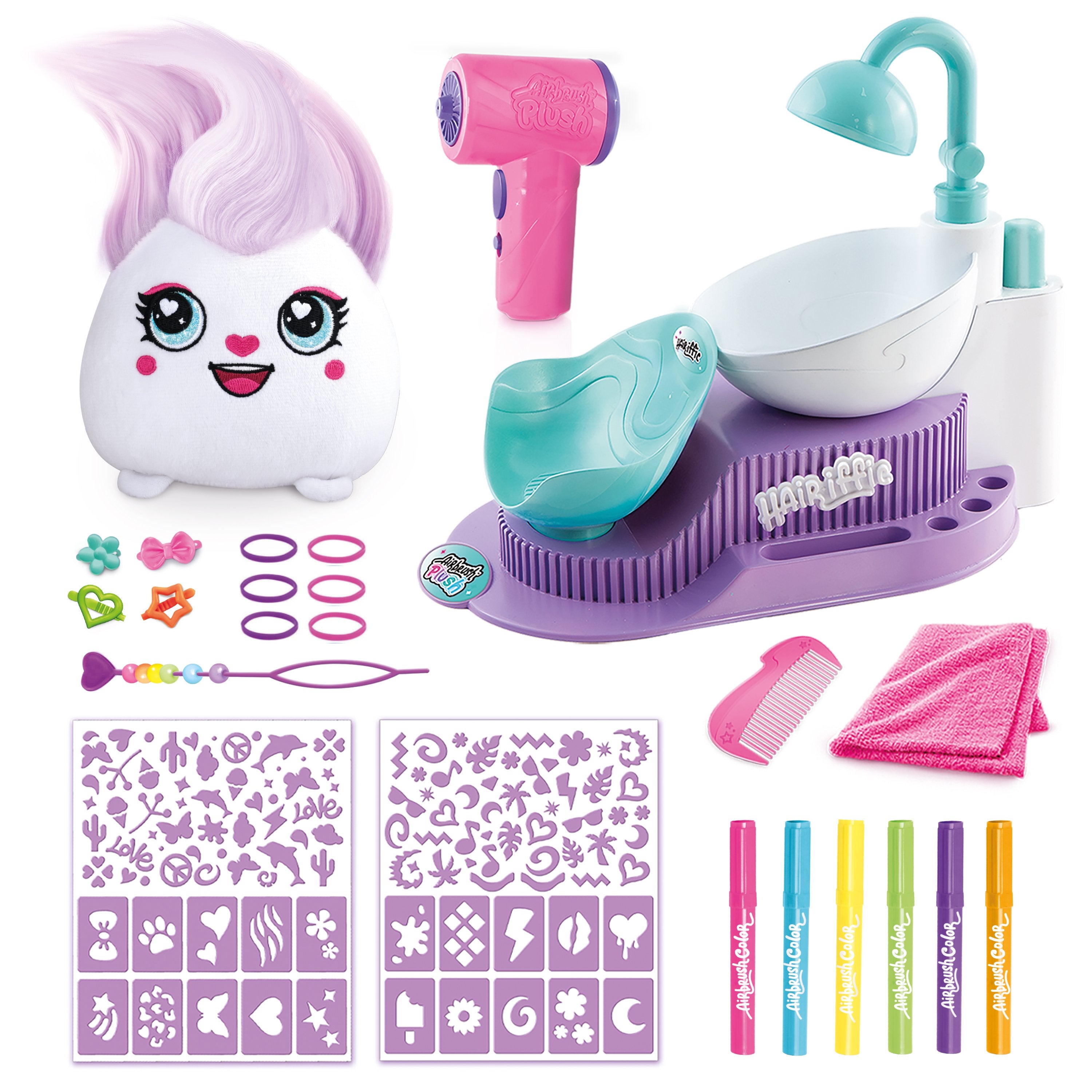 AIRBRUSH PLUSH Hair-iffic Hair Style Salon