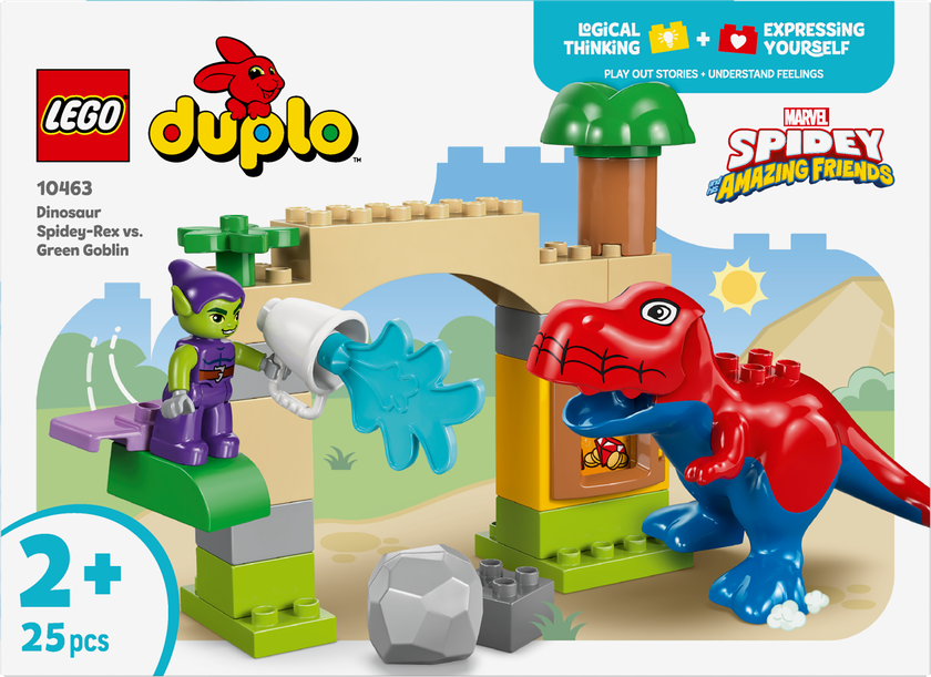 LEGO® DUPLO® │Marvel Dinosaurien Spidey-Rex mot Green Goblin 10463