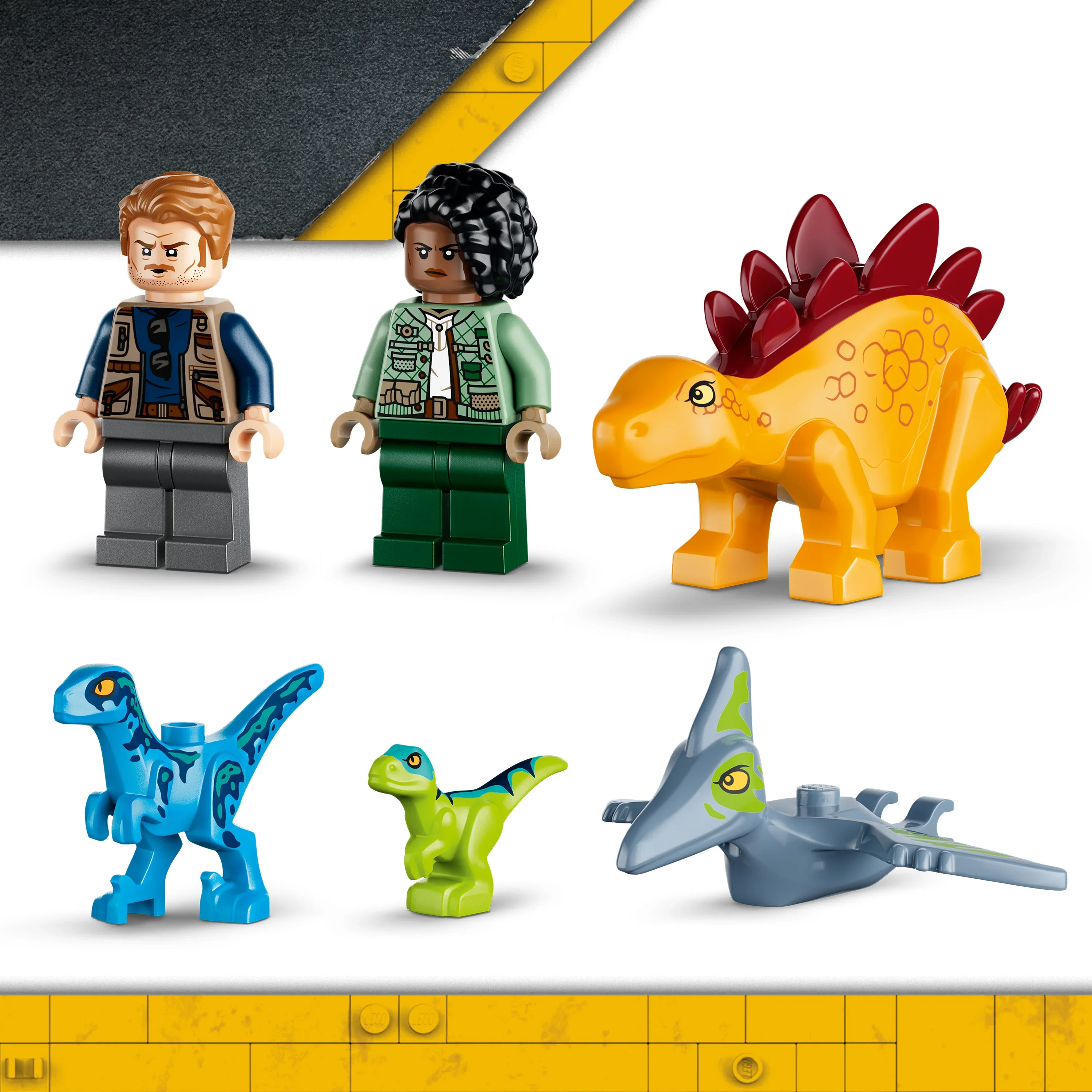 LEGO® Räddning med Velociraptor, Stegosaurus och Pteranodon 77981
