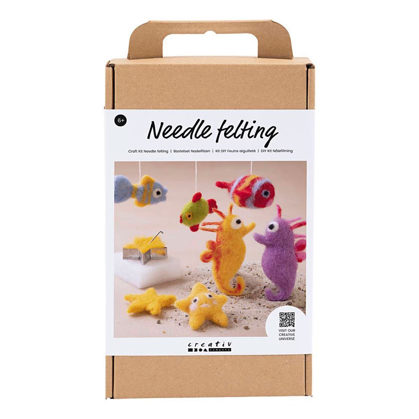 Diy Kit Nålfiltning, Djur I Vatten