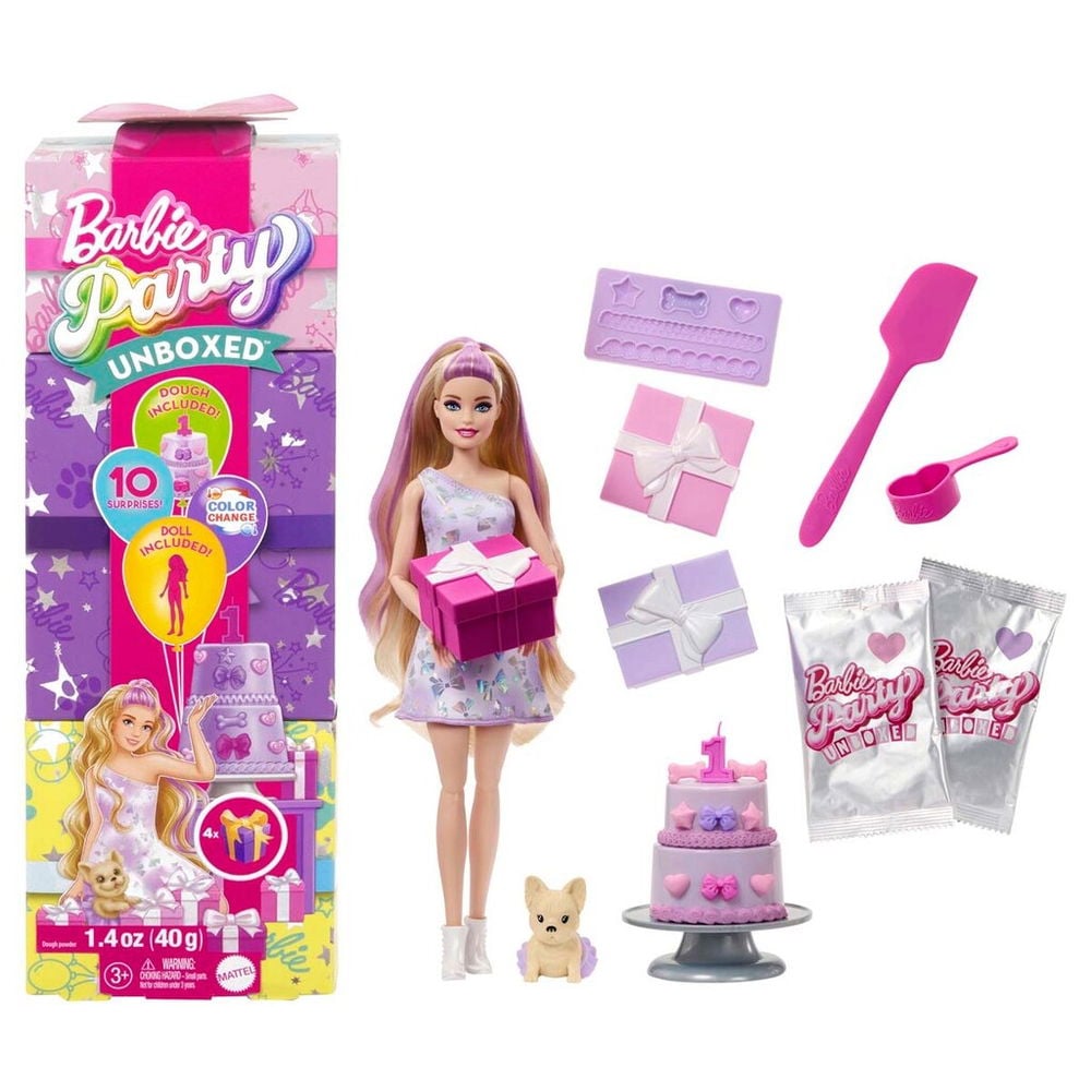 Barbie, Party Unboxed Ljust Hår