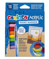 Carioca Akrylpennor 10 färger