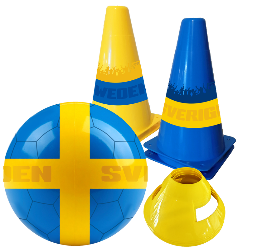 SVERIGE Fotbollsset - Boll & koner