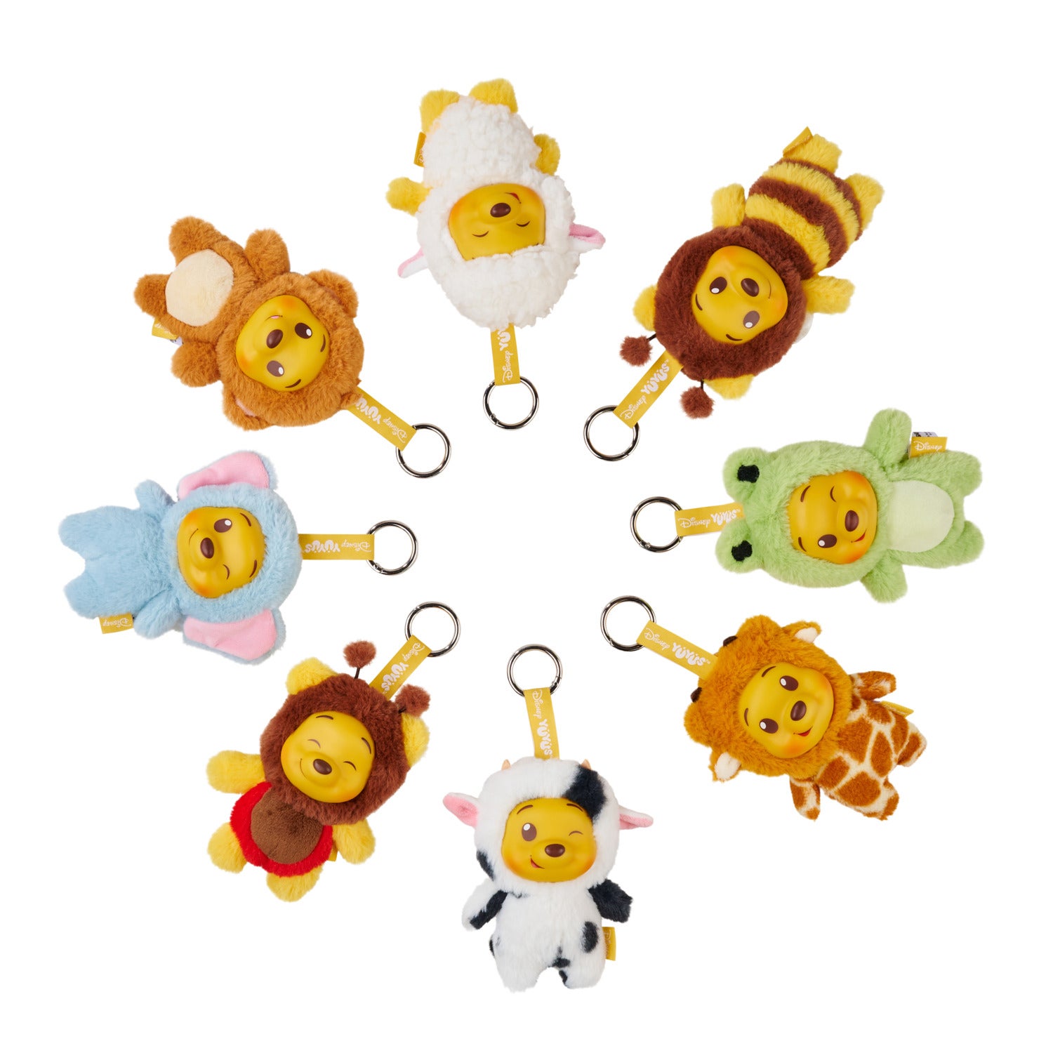Disney YuYus nyckelring Mystery Plush Nalle Puh 12 cm