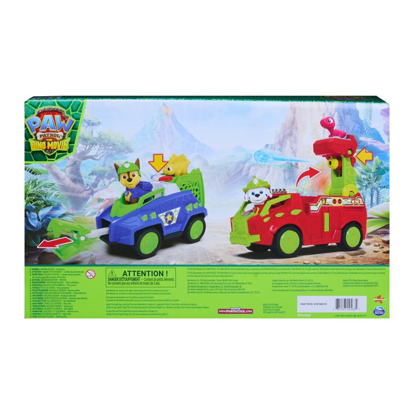 Paw Patrol Movie 3 Dino Vehicle 2 Pack