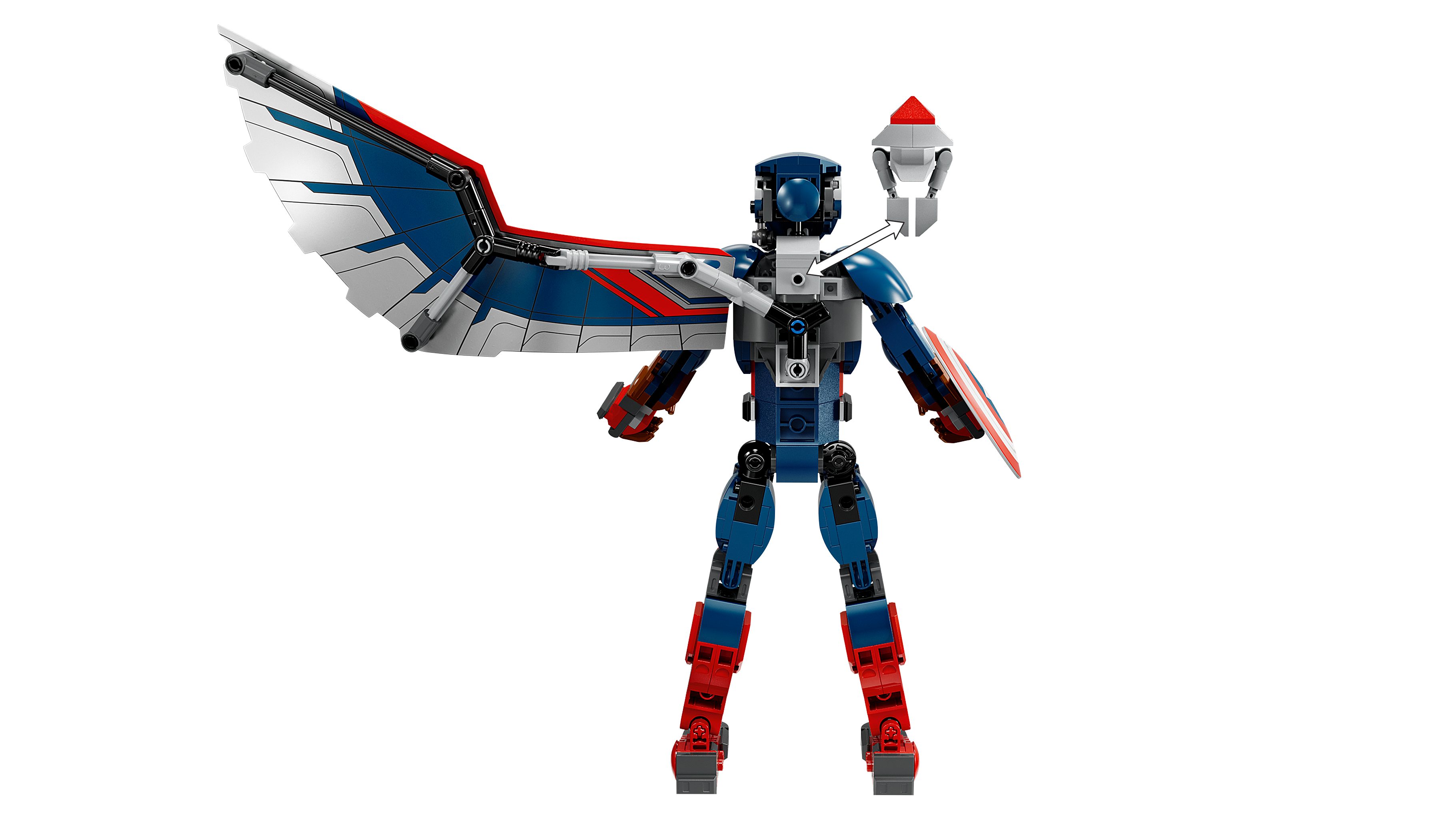LEGO® Marvel Byggfigur – Nya Captain America Byggbar leksak 76296