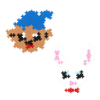 Plus-Plus Bamse & Lille Skutt 240 stk rör