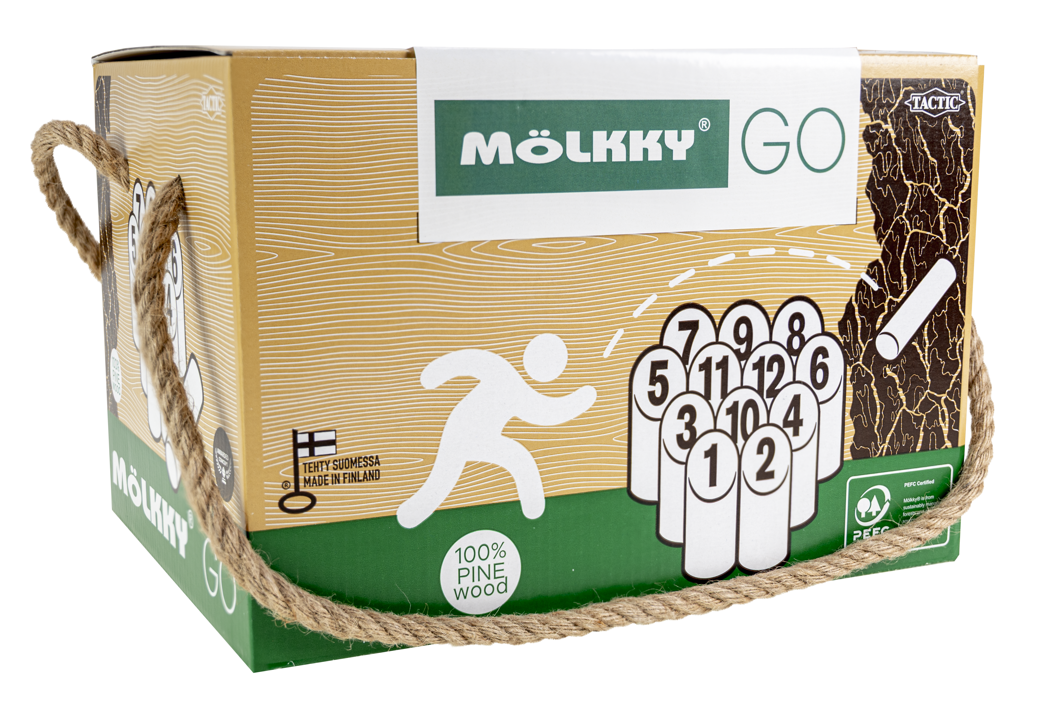 Mölkky Go Refresh, med Original spelpjäser SE