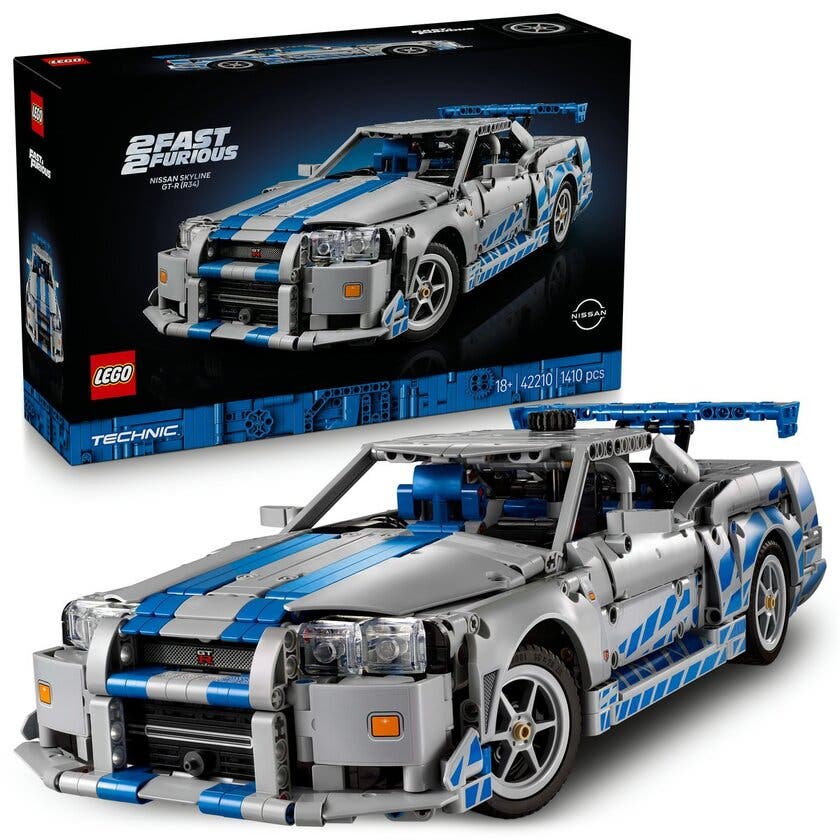 LEGO Technic 42210, 2 Fast 2 Furious Nissan Skyline GT-R (R34) bil