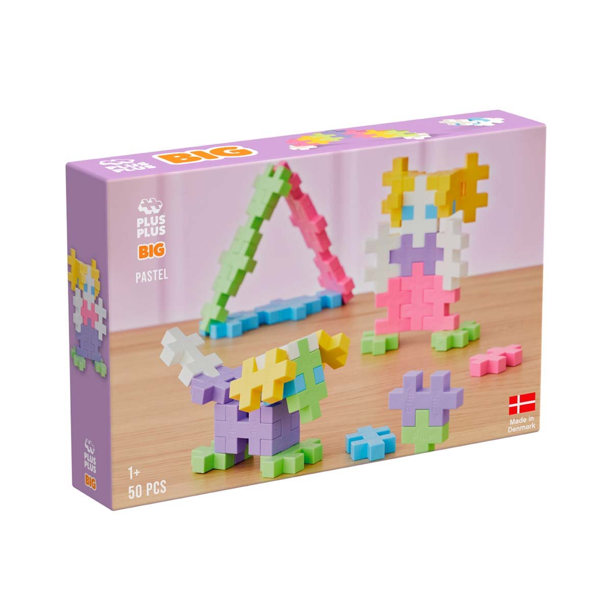 Plus-Plus, BIG Pastel Mix, 50 delar