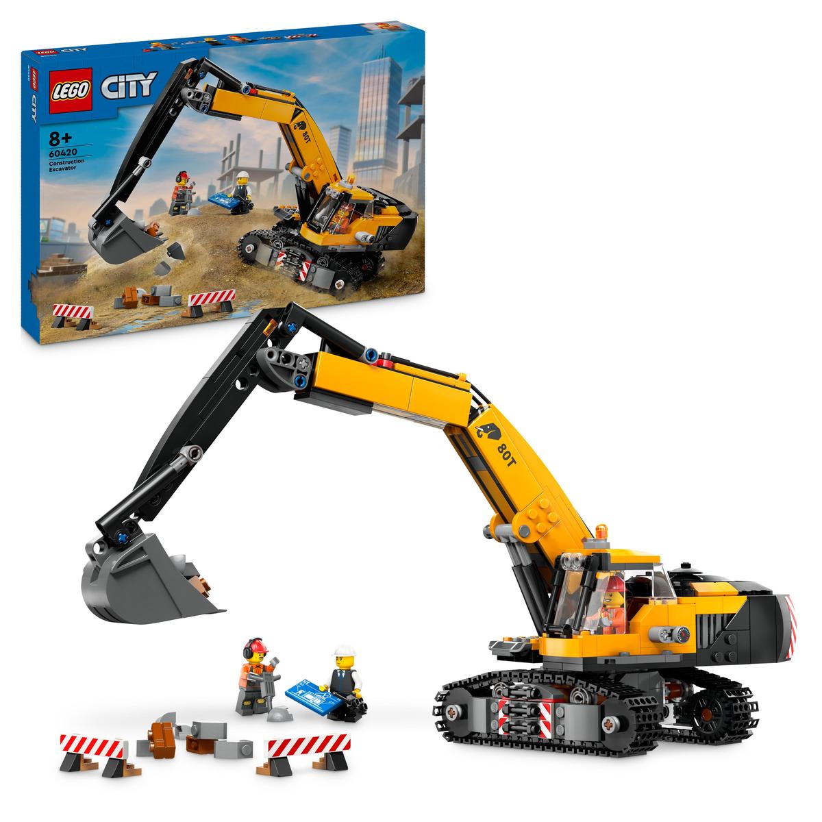 LEGO City 60420, Gul grävmaskin