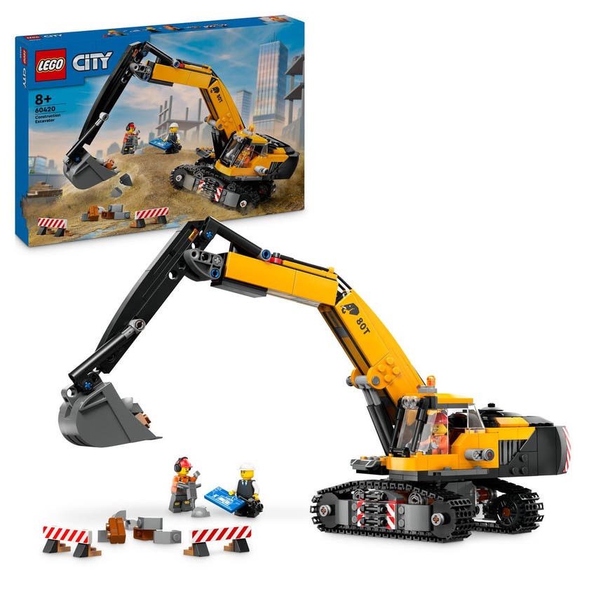 LEGO City 60420, Gul grävmaskin