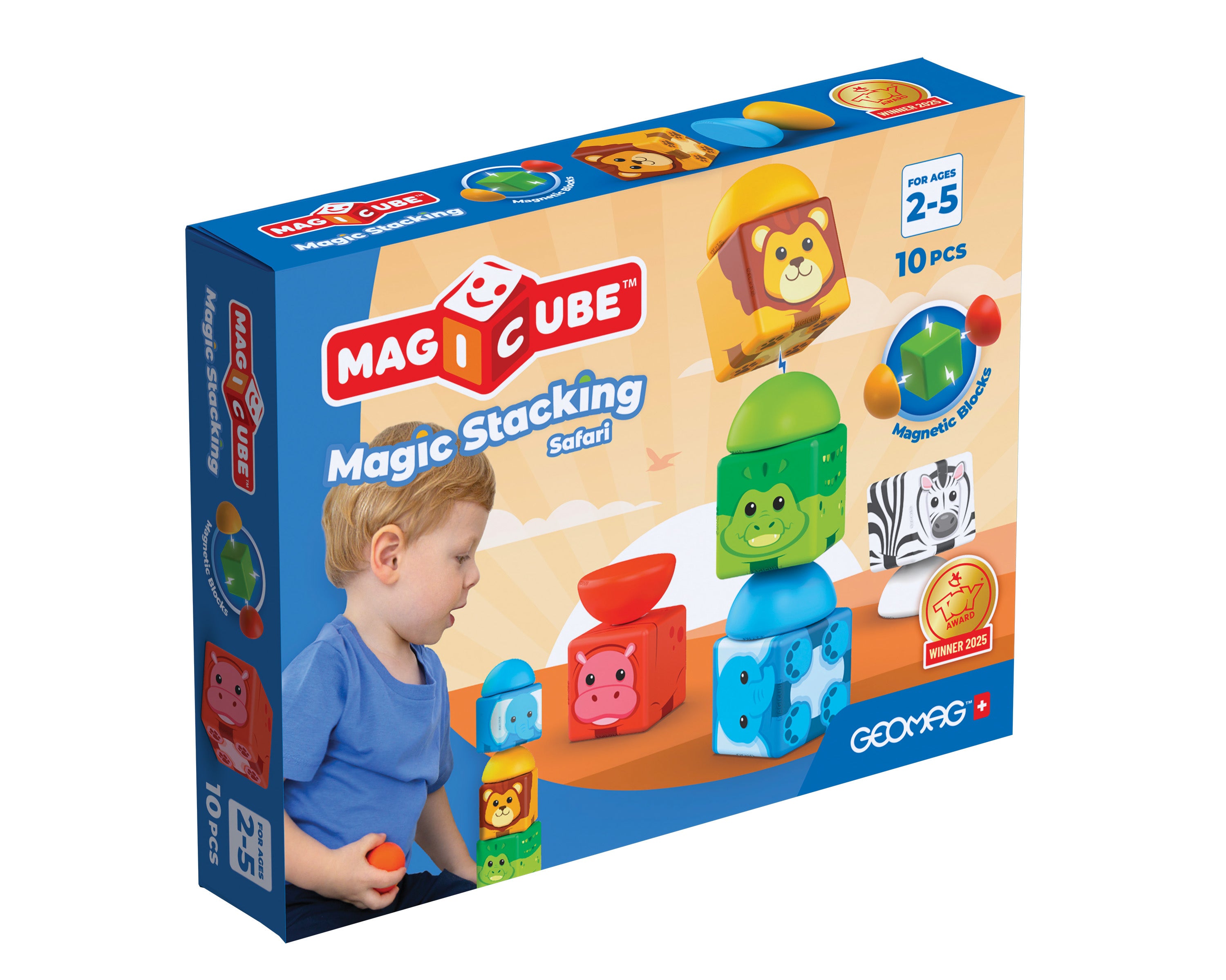 Geomag Magicube Blocks Stacking Safari 10 Pcs