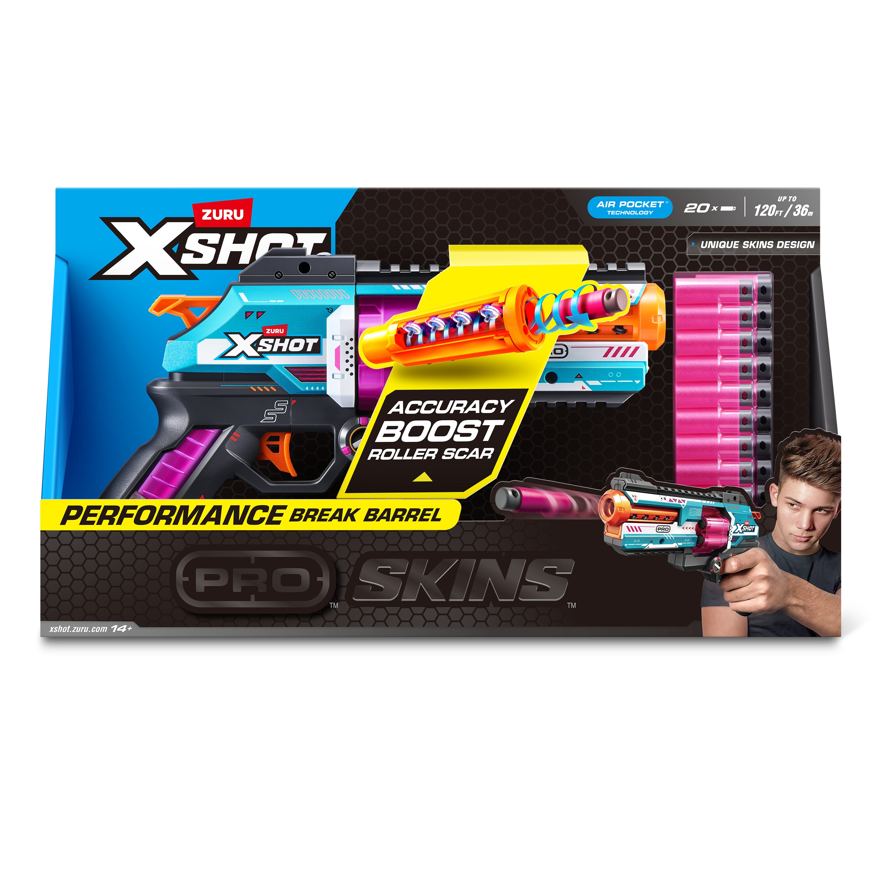 XSHOT SKINS Pro Series Break Barrel Blaster med 20 pilar