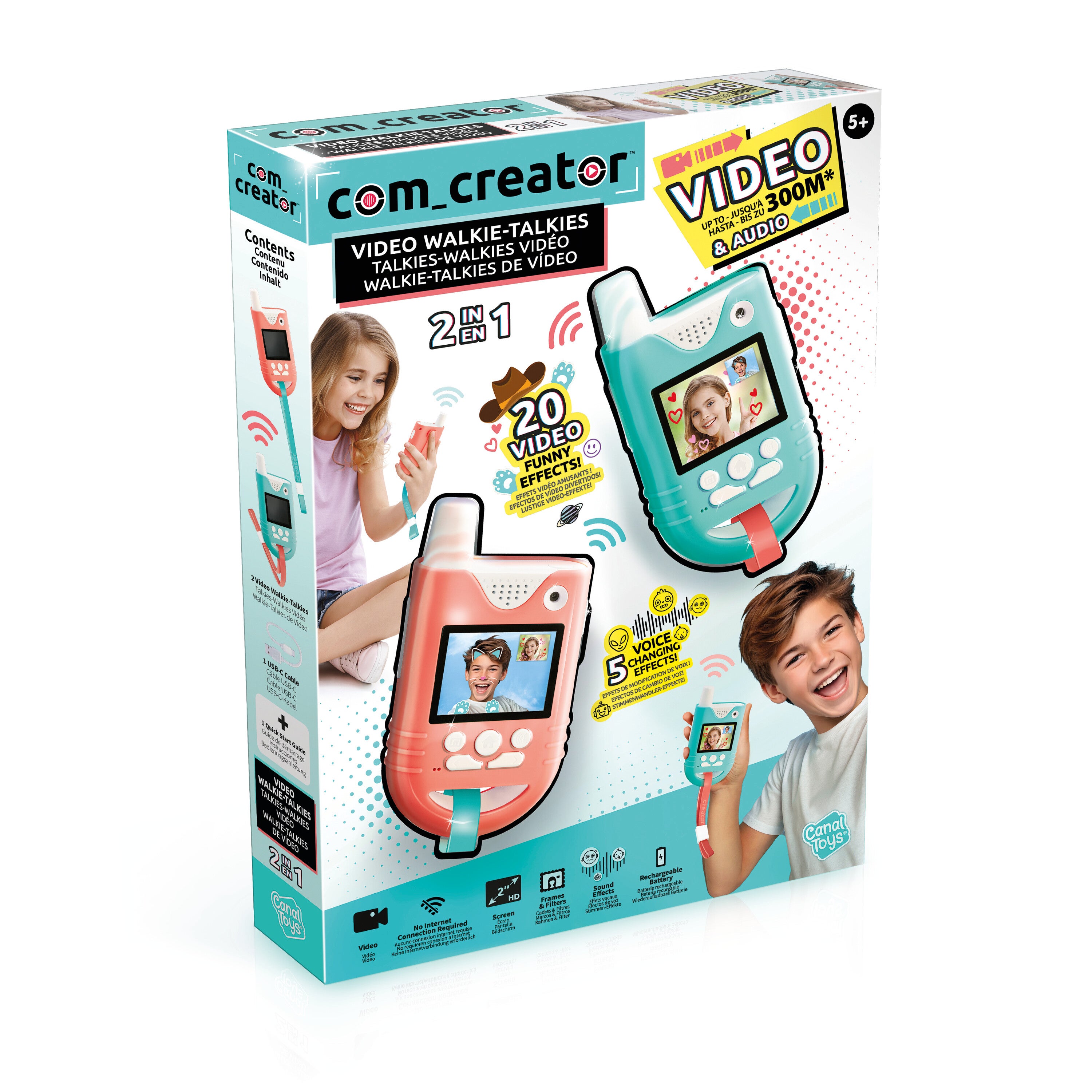 CREATOR Video Walkie-Talkies med rösteffekter