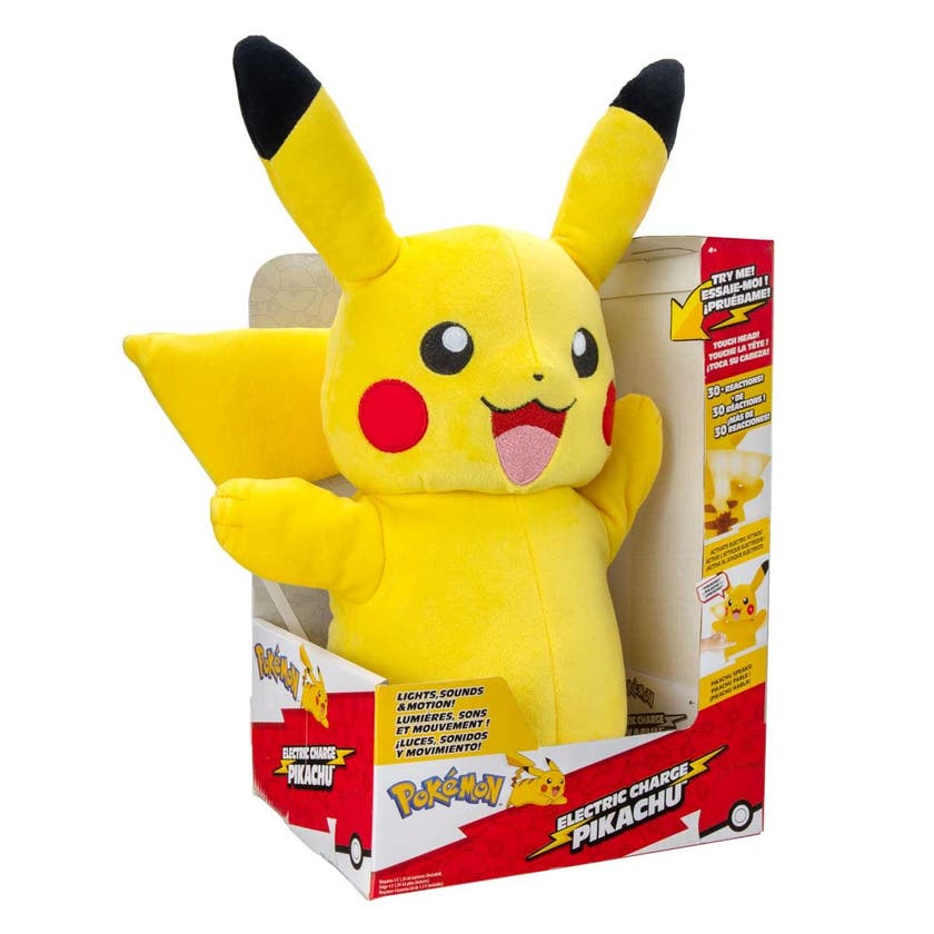 Pokémon, Electric Charge Pikachu Feature Plush