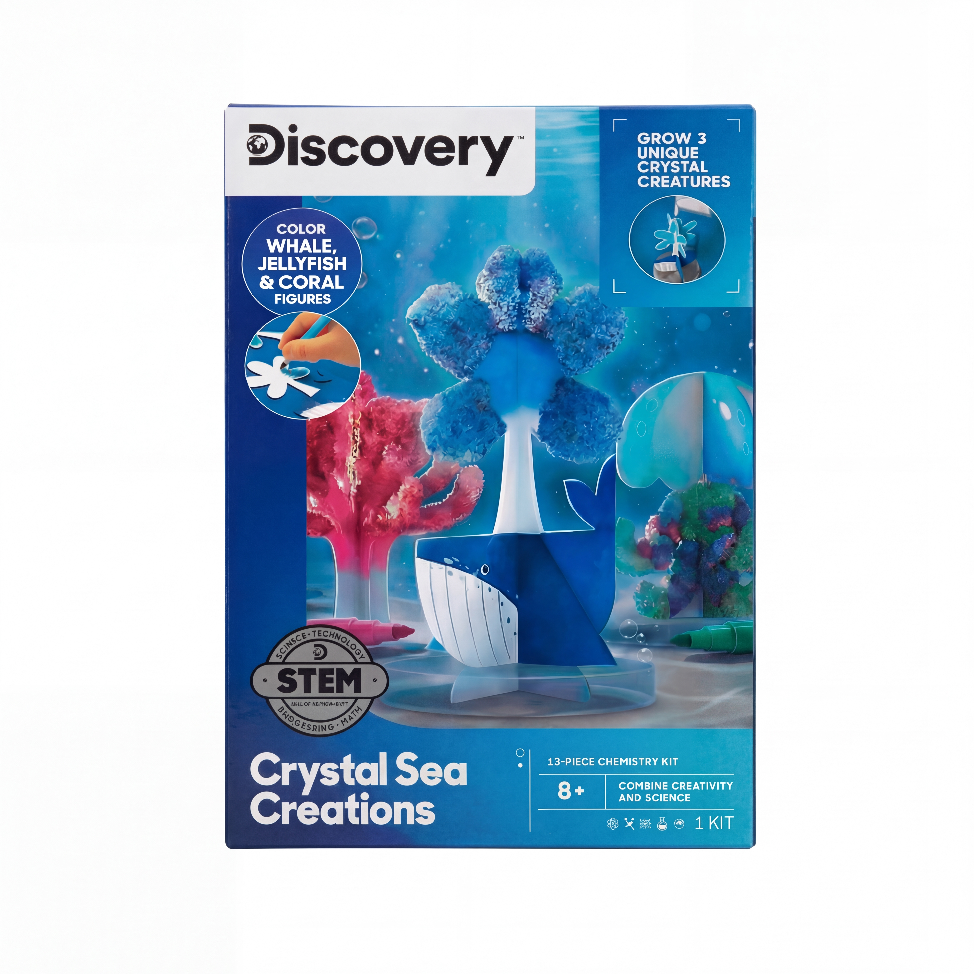 Discovery - Crystal Grow Kit Sea Creations 3 Creatures