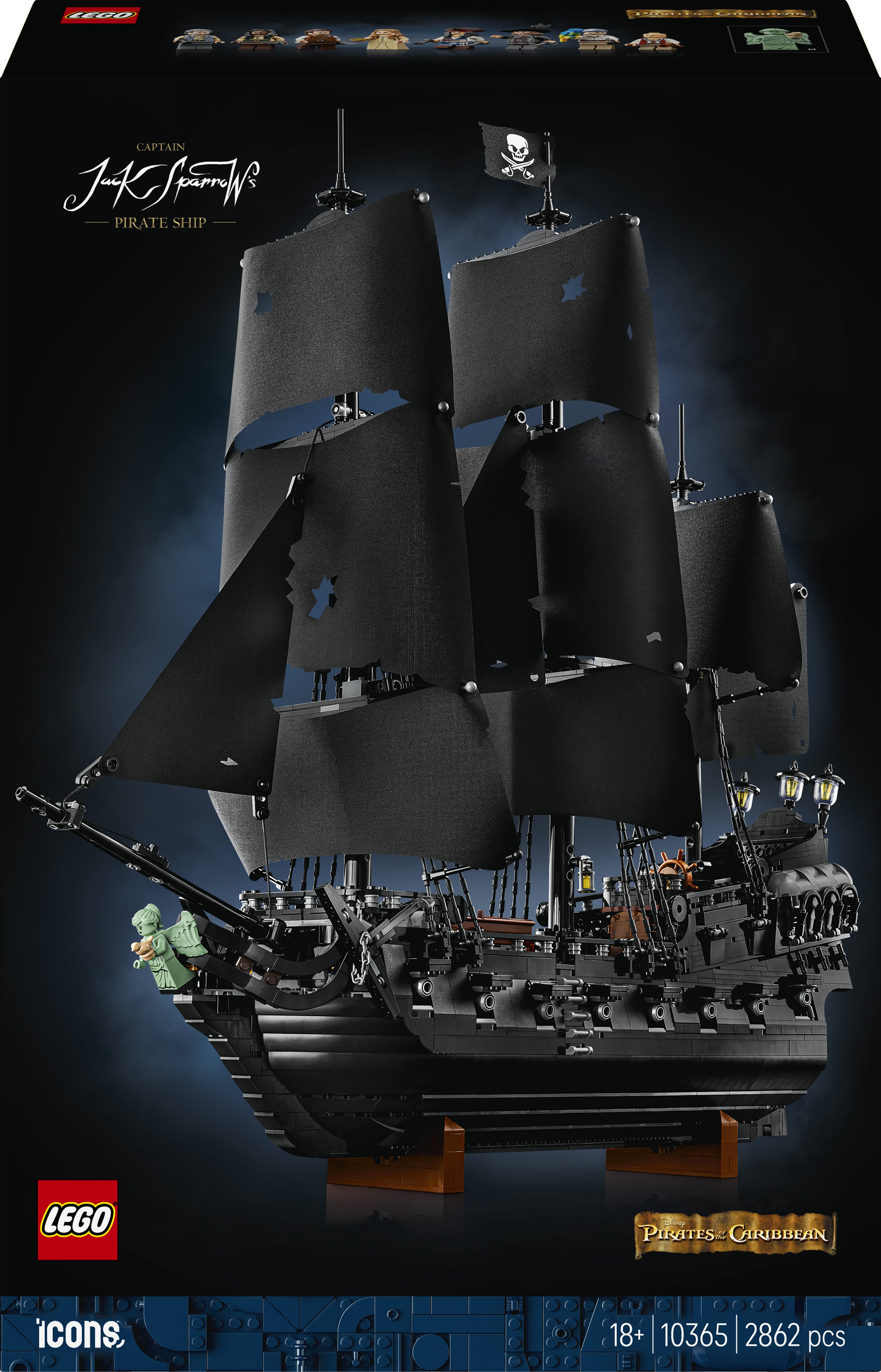 LEGO® Icons Kapten Jack Sparrows piratskepp, Byggset för vuxna 10365