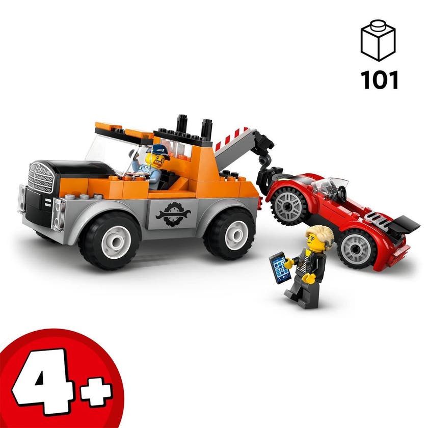LEGO City 60435, Bärgningsbil och sportbilsreparation
