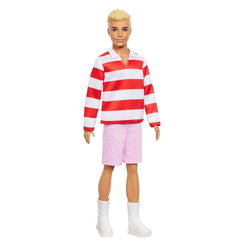Barbie Fashionista Ken Doll Red & White Stripes