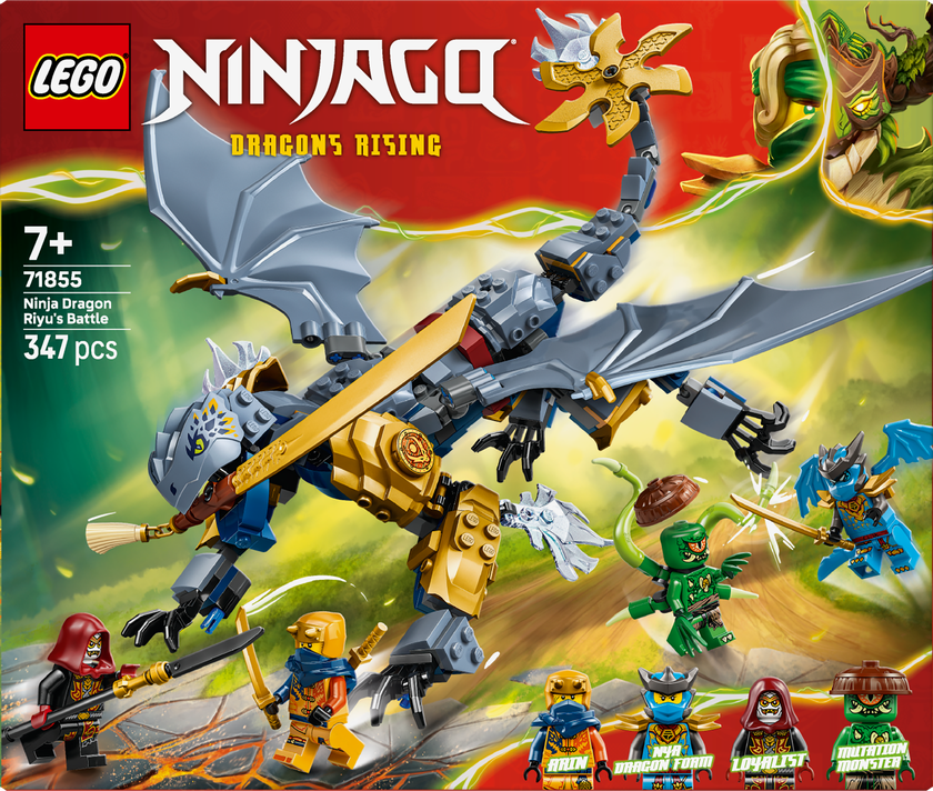 LEGO® NINJAGO® Ninjadraken Riyus strid Ninjaleksaker 71855