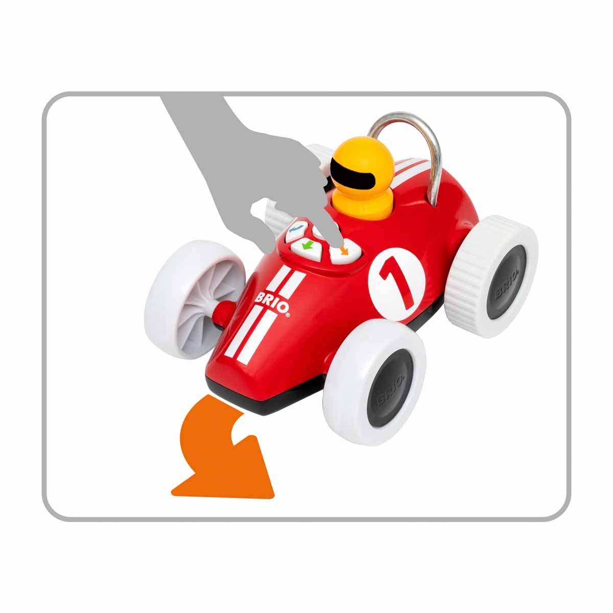 BRIO 30234, Lek & lär actionracer Röd