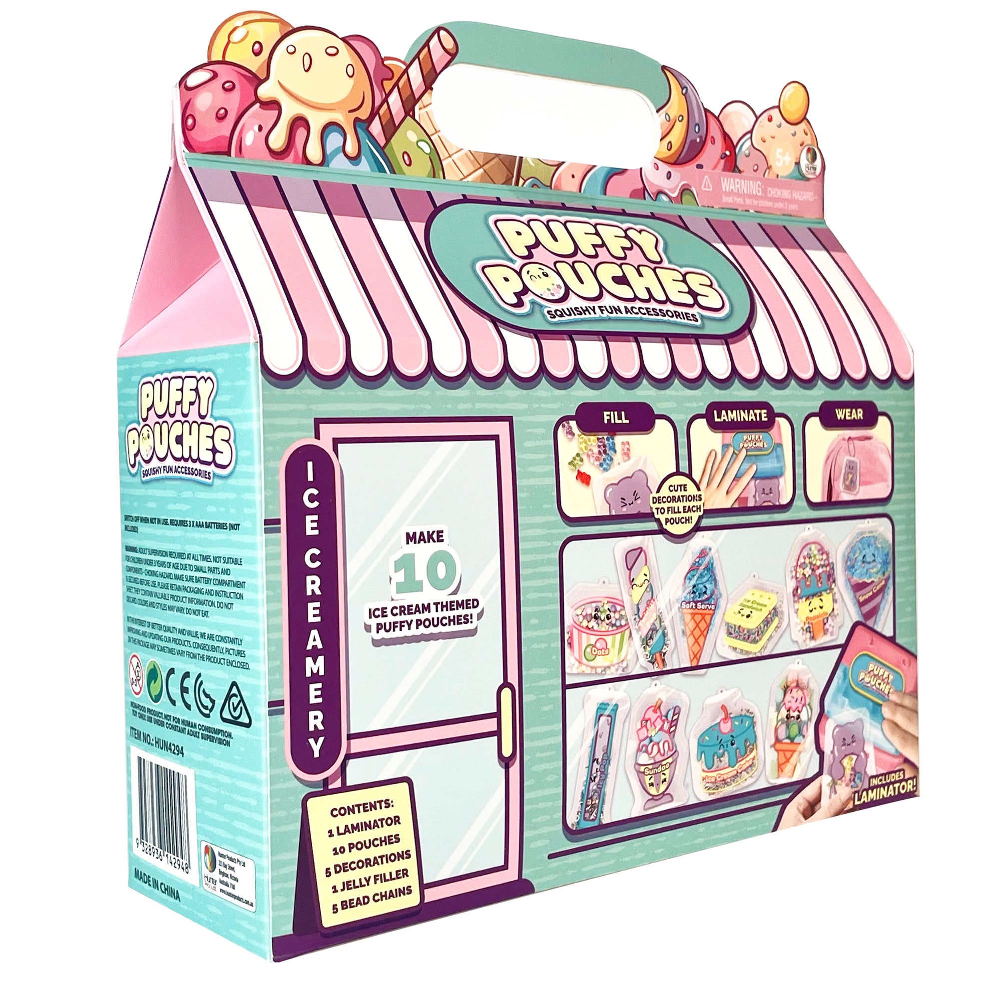 Puffy Pouches Temakit – skapa 10 påsar med laminator