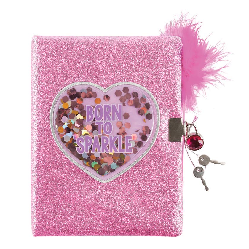 Make it Real, Born To Sparkle Glitter Journal And Pen