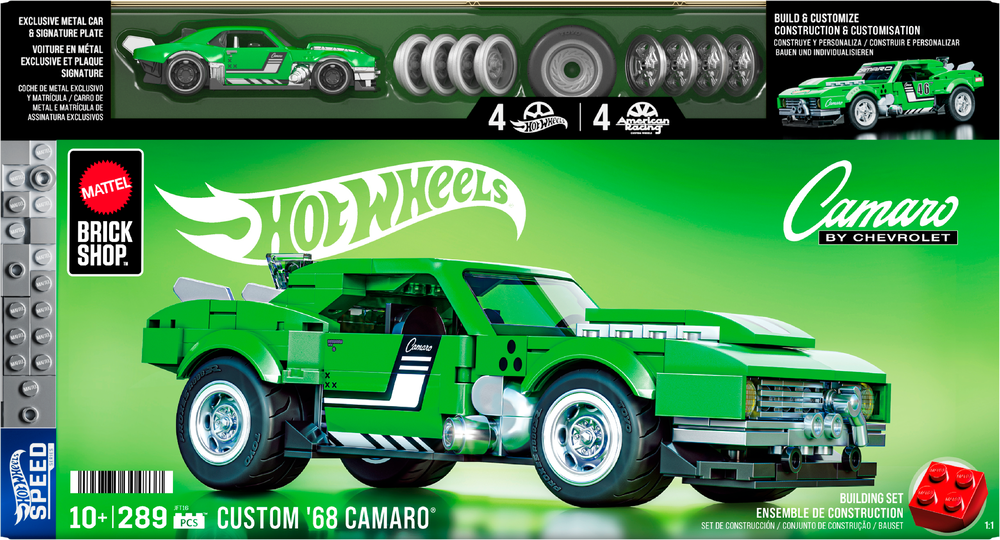 Hot Wheels Custom '68 Camaro Byggsats från Mattel Brick Shop