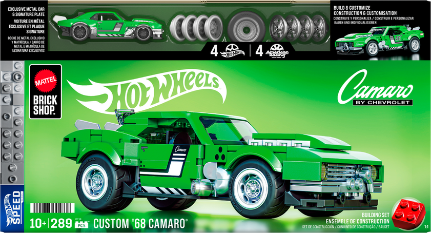 Hot Wheels Custom '68 Camaro Byggsats från Mattel Brick Shop