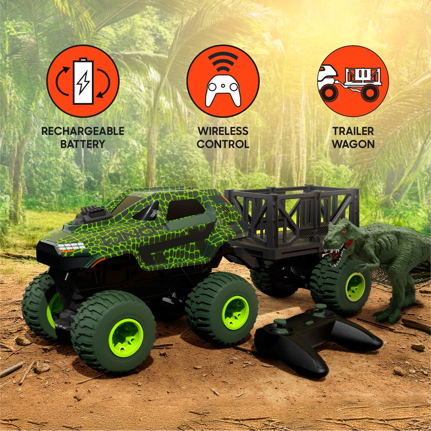 Sharper Image Rex Recon RC-lastbil med dinosaurie